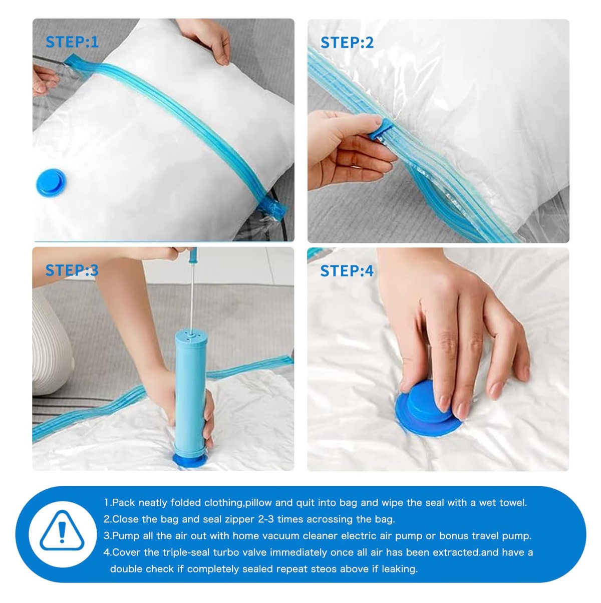 Miniatura 2 de Pack Bolsas Almacenaje Vacío mas Bomba